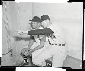 L. Aparicio with Marty Marion