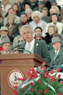 Richmond Prints: L. Douglas Wilder Delivering Inaugural Address
