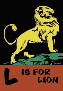 Children Prints: L is for Lion