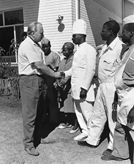 Salisbury Prints: L. Ron Hubbard Bidding His Rhodesian Workers Farewell