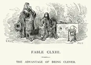 Negative Emotion Prints: La Fontaines Fables - The Advantage of Being Clever