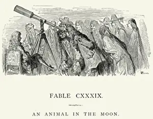 La Fontaines Fables - An Animal in the Moon
