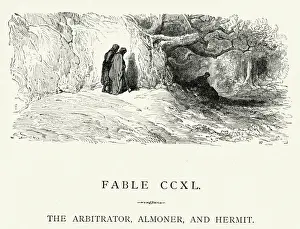 La Fontaines Fables - Arbitrator, Almoner and Hermit