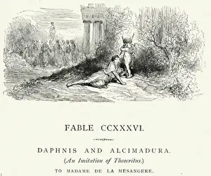 Cupid Prints: La Fontaines Fables - Daphnis and Alcimadura
