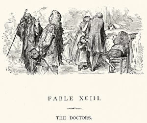 Images Dated 23rd September 2014: La Fontaines Fables - The Doctors
