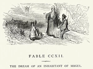Images Dated 18th December 2014: La Fontaines Fables - Dream of an Inhabitant of Mogul