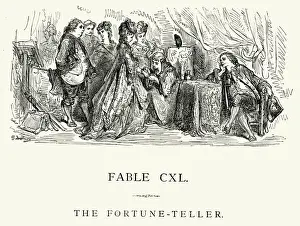 Gypsy Prints: La Fontaines Fables - The Fortune Teller