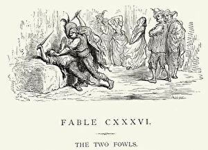 Fighting Gallery: La Fontaines Fables - The Two Fowls