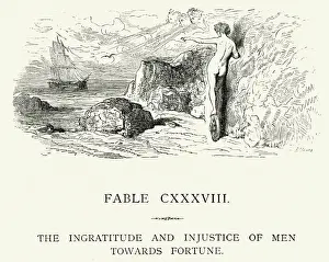 Wreck Prints: La Fontaines Fables - Ingratitude and injustice of men