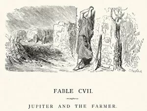 Images Dated 23rd September 2014: La Fontaines Fables - Jupiter and the Farmer