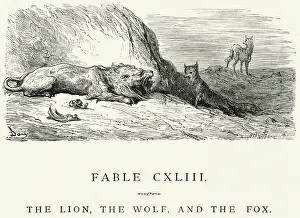 Big Cat Prints: La Fontaines Fables - Lion Wolf and the Fox
