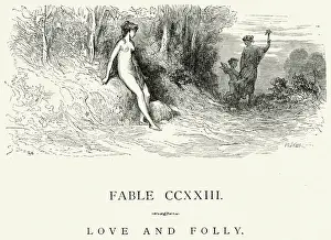 Aphrodite Prints: La Fontaines Fables - Love and Folly
