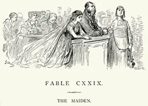 Celebration Event Prints: La Fontaines Fables - The Maiden