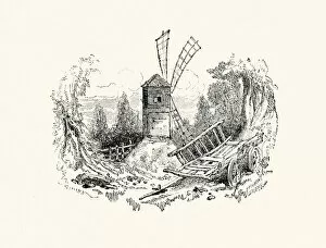 Images Dated 23rd September 2014: La Fontaines Fables - The Old Windmill