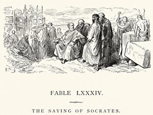 Images Dated 23rd September 2014: La Fontaines Fables - The Saying of Socrates