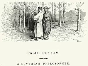 Historical Geopolitical Location Collection: La Fontaines Fables - Scythian Philosopher