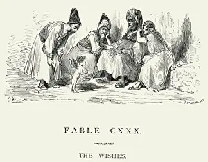 Aspirations Prints: La Fontaines Fables - The Wishes