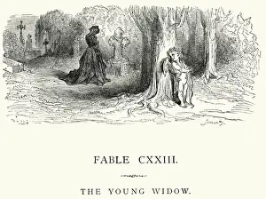 Loss Prints: La Fontaines Fables - The Young Widow