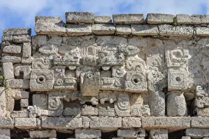 Zapotec Prints: Detail of La Iglesia building in Chichen Itza