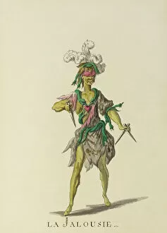 The Magical World of Illustration Gallery: La Jalousie (Jealousy) - example illustration of a ballet character