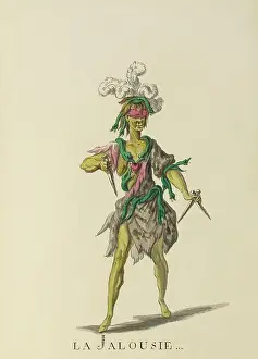 La Jalousie (Jealousy) - example illustration of a ballet character