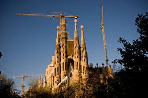 Images Dated 9th April 2015: La sagrada Familia in Barcelona, Spain