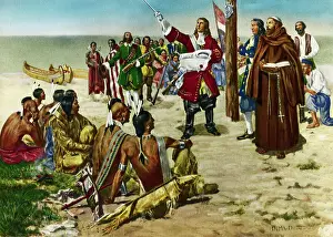 New World Prints: La Salle Taking Possession of Louisiana