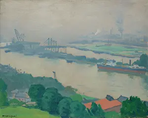 Private Collection Prints: La Seine À Croisset (Près De Rouen)
