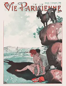 Young Woman Prints: La Vie Parisienne Magazine Cover, 1929. From a private collection