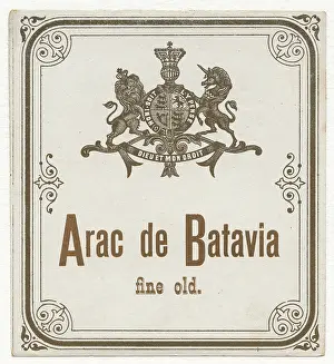 Anonymous Prints: Label Arac de Batavia fine old