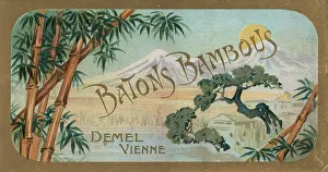 Confectionery Prints: Label Batons Bambous from Demel company
