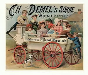 Confectionery Prints: Label We only eat Demel chocolate from Demel