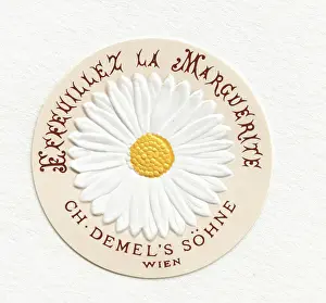 Confectionery Prints: Label Effeuillez La Marguerite of Demel
