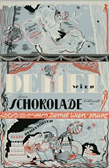 Confectionery Prints: Label food chocolate from Demel