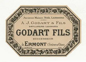 Anonymous Prints: Label of the Godart Fils distillery in Ermont