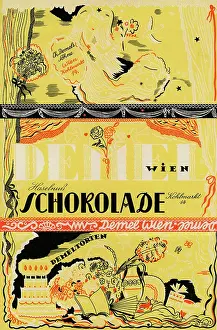 Confectionery Prints: Label hazelnut chocolate from Demel