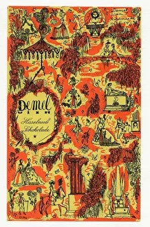 Confectionery Prints: Label hazelnut chocolate from Demel