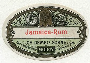 Anonymous Prints: Label Jamaica Rum Ch. Demel ´s Söhne
