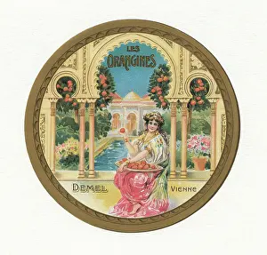 Confectionery Prints: Label Les Orangines from Demel