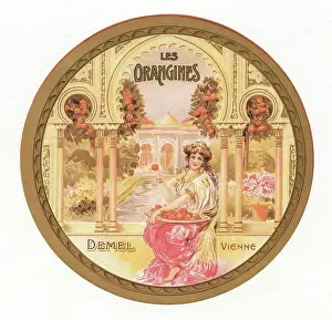Confectionery Prints: Label Les Orangines from Demel