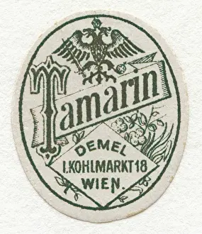 Confectionery Prints: Label Tamarin from Demel Vienna