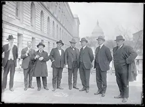 John L Prints: Labor Members Posing on Capitol Street