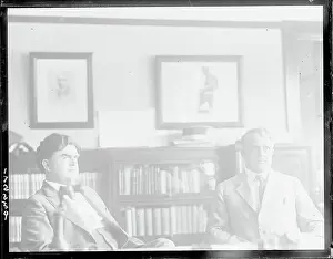 John L Prints: Labor Secretary Davis and John L. Lewis Together
