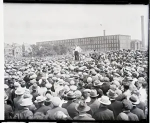 Speaker Prints: Labor Strikers Listening to Fred Beidenkap