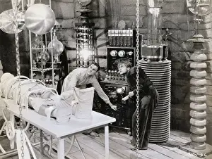 Creativity Prints: Laboratory Scene from Frankenstein