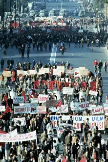 Laborers Shown Marching For Higher Pay