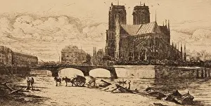 Seine Prints: L'Abside de Notre Dame de Paris, 1854