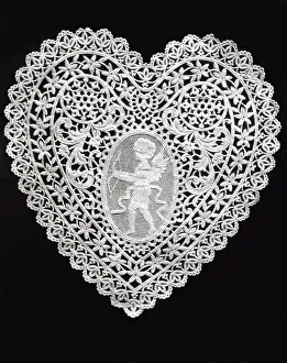 Lace Prints: Lace Heart Doily