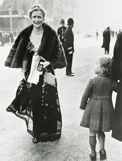 Lady Astor Attending a Formal Party