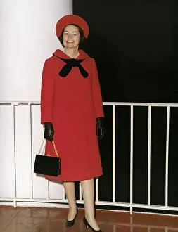 Lady Bird Johnson in Inaugural Coat